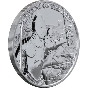 Серебряный раунд 1oz Мальтийские Рыцари  5 Евро 2021 Мальта