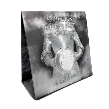 Серебряный раунд 1oz Мальтийские Рыцари  5 Евро 2021 Мальта