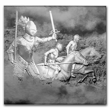 Серебряный раунд 1oz Мальтийские Рыцари  5 Евро 2021 Германия