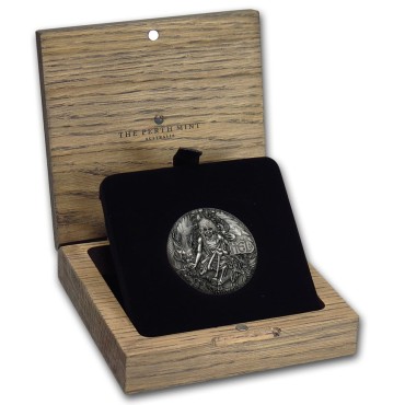 Срібна монета 2oz Скандинавські Богині: Хель 2 долара 2017 Тувалу