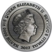 Срібна монета 2oz Скандинавські Богині: Фрігг 2 долара 2017 Тувалу