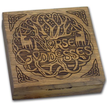 Серебряная монета 2oz Скандинавские Богини: Фригг 2 доллара 2017 Тувалу