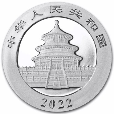 Срібна монета 30g Китайська Панда 10 юань 2022 Китай