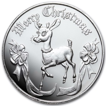 Срібний раунд 1oz Північний Олень 2021 США