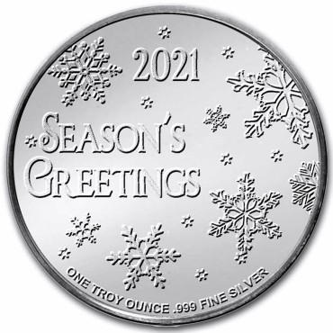 Срібний раунд 1oz Північний Олень 2021 США