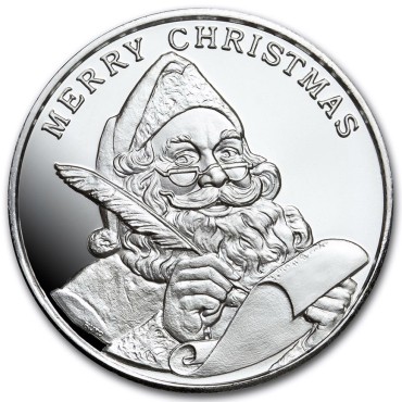 Срібний раунд 1oz Санта 2021 США