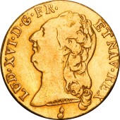 Золота монета Луідор 1786 Франція