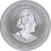 Срібна монета 1oz Рік Тигра 1 долар 2022 Австралія