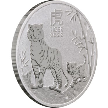 Срібна монета 1oz Рік Тигра 1 долар 2022 Австралія