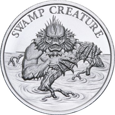 Серебряный раунд 2oz Болотное Существо 2021 США