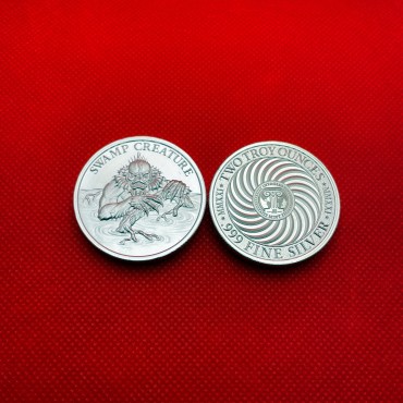 Серебряный раунд 2oz Болотное Существо 2021 США