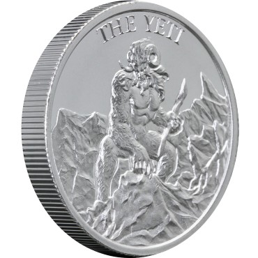 Серебряный раунд 2oz Йети 2021 США