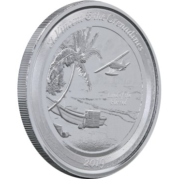 Срібна монета 1oz Сент-Вінсент і Гренадіни 2 долара 2019 Східні Кариби