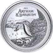 Срібна монета 1oz Антігуа та Барбуда 2 долара 2021 Східні Кариби
