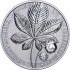 Срібний раунд 1oz Лист Каштана 5 марок 2021 Німеччина