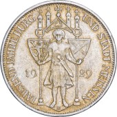 Серебряная монета "1000 лет Мейсену" 3 марки 1929 Веймарская Республика Германия