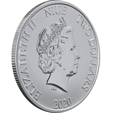 Срібна монета 1oz Дарт Вейдер "Зоряні Війни" 2 долара 2020 Ніуе