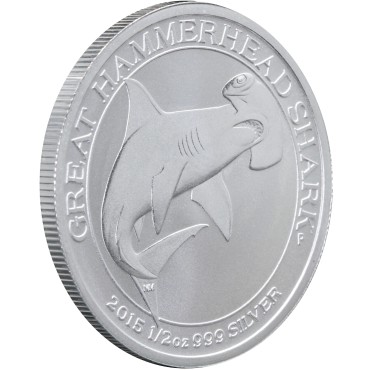 Срібна монета 1/2oz Велика Акула-Молот 50 центів 2015 Австралія