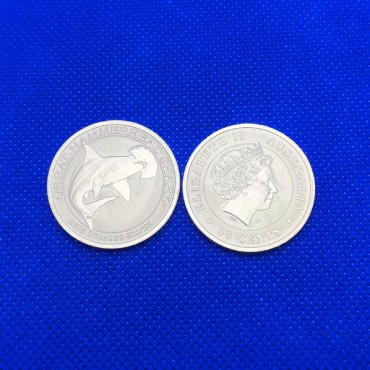 Серебряная монета 1/2oz Большая Акула-Молот 50 центов 2015 Австралия
