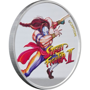 Срібна монета 1oz Вуличний Боєць II: Вега 50 центів 2021 Фіджі (кольорова)