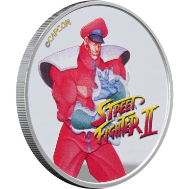 Серебряная монета 1oz Уличный Боец II: М. Байсон 50 центов 2021 Фиджи (цветная)
