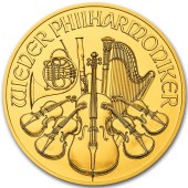 Золотая монета 1oz Венская Филармония 100 Евро 2017 Австрия