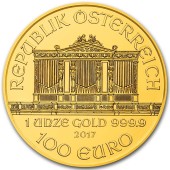 Золотая монета 1oz Венская Филармония 100 Евро 2017 Австрия