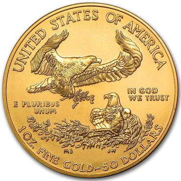 Золотая монета 1oz Американский Орел 50 долларов 2012 США