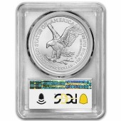 Срібна монета 1oz Американський Орел 1 долар 2021 США (Тип 2) (PCGS MS69)