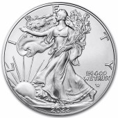 Серебряная монета 1oz Американский Орел 1 доллар 2022 США
