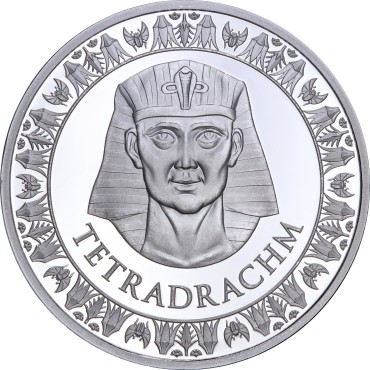 Серебряный раунд 1oz 7 Чудес Света: Александрийский Маяк тетрадрахма США