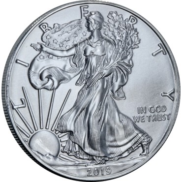 Срібна монета 1oz Американський Орел 1 долар 2019 США
