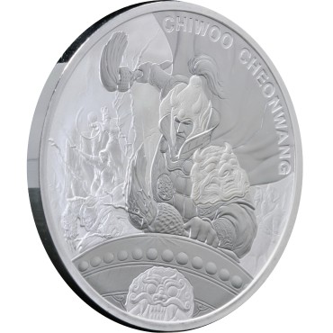 Срібна монета 1oz Воїн Chiwoo Cheonwang 1 clay 2021 Корея
