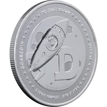 Серебряный раунд 1oz Догикоин США