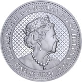 Срібна монета 1oz Кобра 1 фунт стерлінгів 2022 Острів Святої Єлени