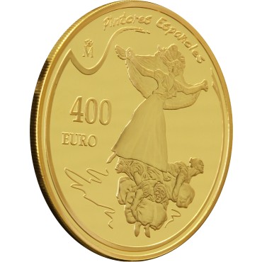 Золотая монета Испанские художники "Франсиско де Гойя" 400 Евро Испания 2010