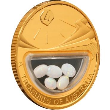 Золота монета 1oz Скарби Австралії Опал 100 доларів 2008 Австралія