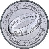 Серебряная монета 1oz Властелин Колец: Единое Кольцо 2 доллара 2021 Ниуэ