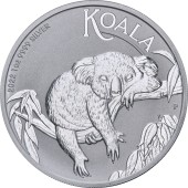 Серебряная монета 1oz Коала 1 доллар 2022 Австралия