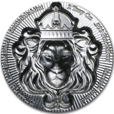 Срібний раунд 2oz Scottsdale Stacker США