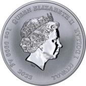 Срібна монета 1oz Вуличний Боєць: Рю 1 долар 2022 Тувалу