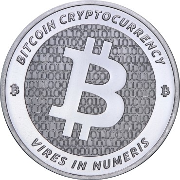 Серебряный раунд 1oz Биткоин США