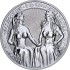 Срібний раунд 1oz Алегорії Австрії та Німеччини 5 Марок 2021 Німеччина