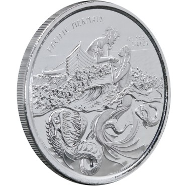 Срібна монета 1oz Тихоокеанська Русалка 2 тала 2021 Самоа