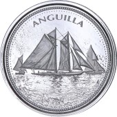 Срібна монета 1oz Ангілья 2 долара 2021 Східні Кариби