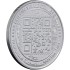 Срібний раунд 1oz Біткоін QR Code США