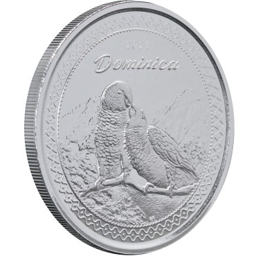 Серебряная монета 1oz Доминика 2 доллара 2021 Восточные Карибы