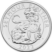 Монета Королевские Звери Тюдоров: Пантера Сеймура 5 фунтов 2022 Великобритания