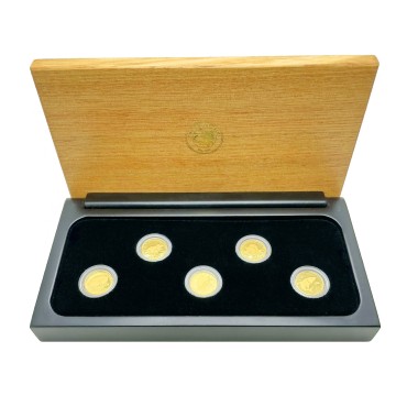 Набор золотых монет 1/25oz (5шт.) "Открывая Австралию" 5 долларов 2007 Австралия