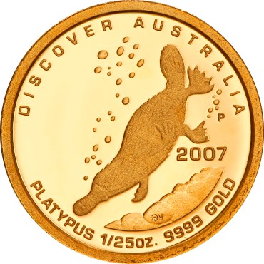 Набор золотых монет 1/25oz (5шт.) "Открывая Австралию" 5 долларов 2007 Австралия